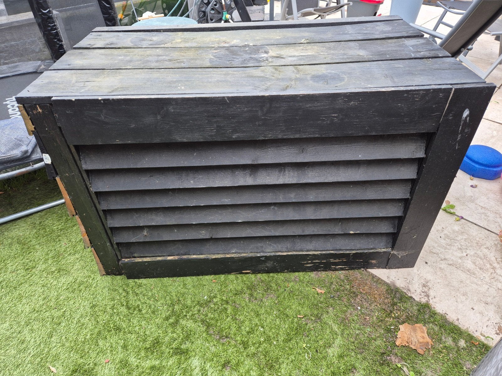 Zelfbouw ombouw voor buitenunit airco - Gratis af te halen, Witgoed en Apparatuur, Airco's, Ophalen, Gebruikt, Wandairco, Minder dan 60 m³