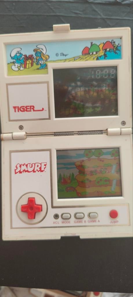 Vintage Smurf Tiger Electronics LCD Handheld Game, 1 speler, Ophalen of Verzenden, Vanaf 3 jaar