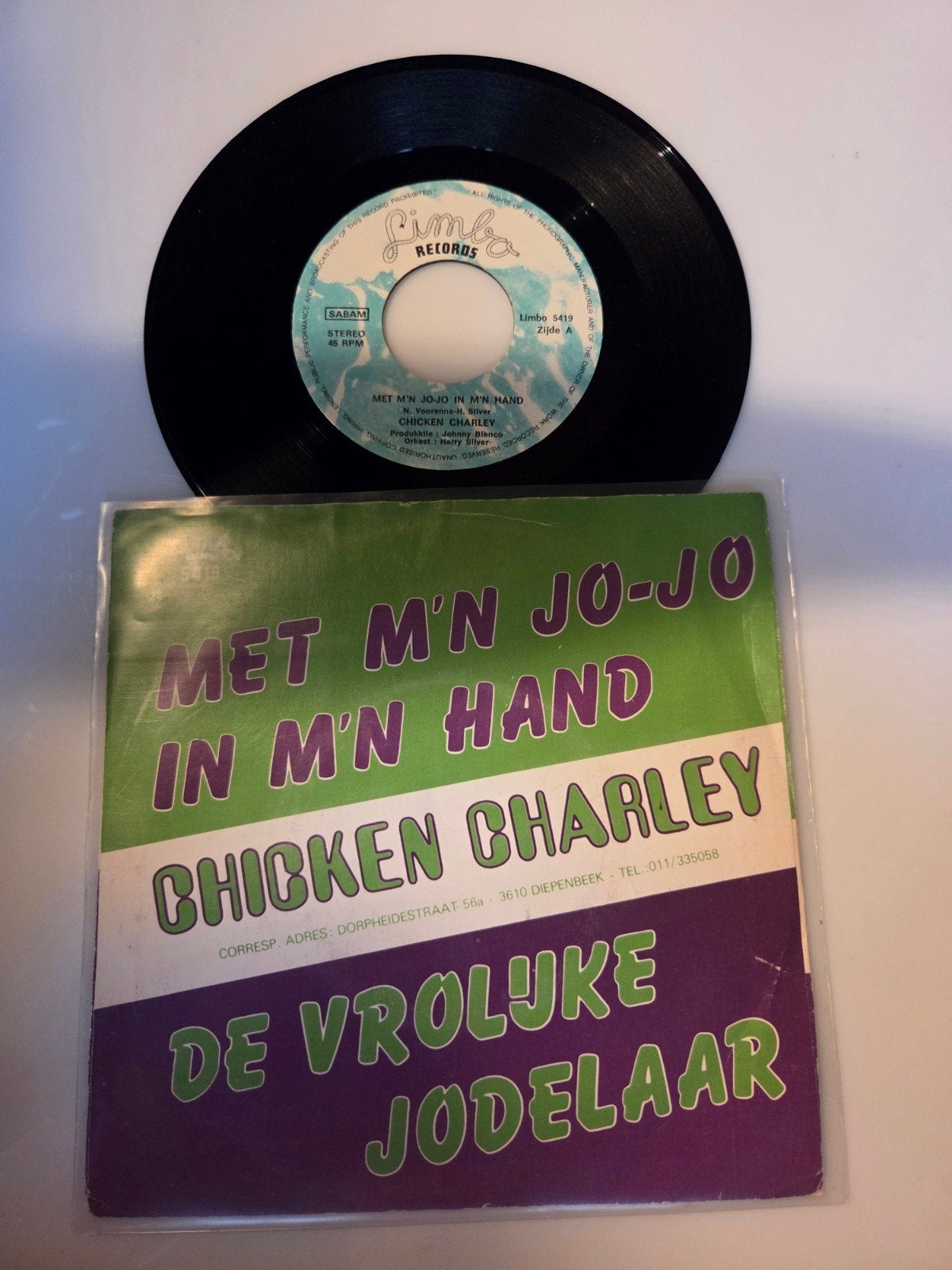 Chicken Charley - Met m'n Jo-Jo in m'n hand, Ophalen of Verzenden, Gebruikt, 7 inch, Nederlandstalig