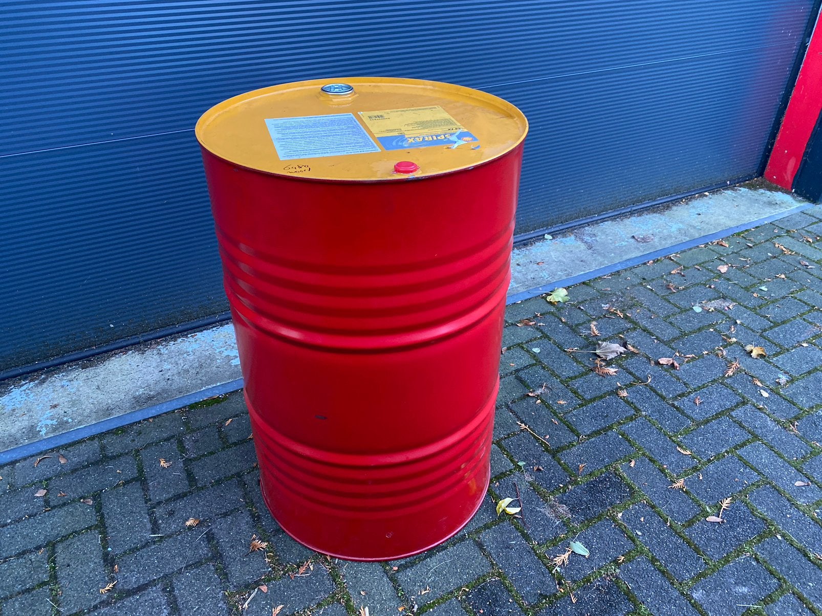 Olievaten 200 liter - brandton, barrol, drums, vuurton, Tuin en Terras, Vuurkorven, Ophalen, Zo goed als nieuw, Vuurton