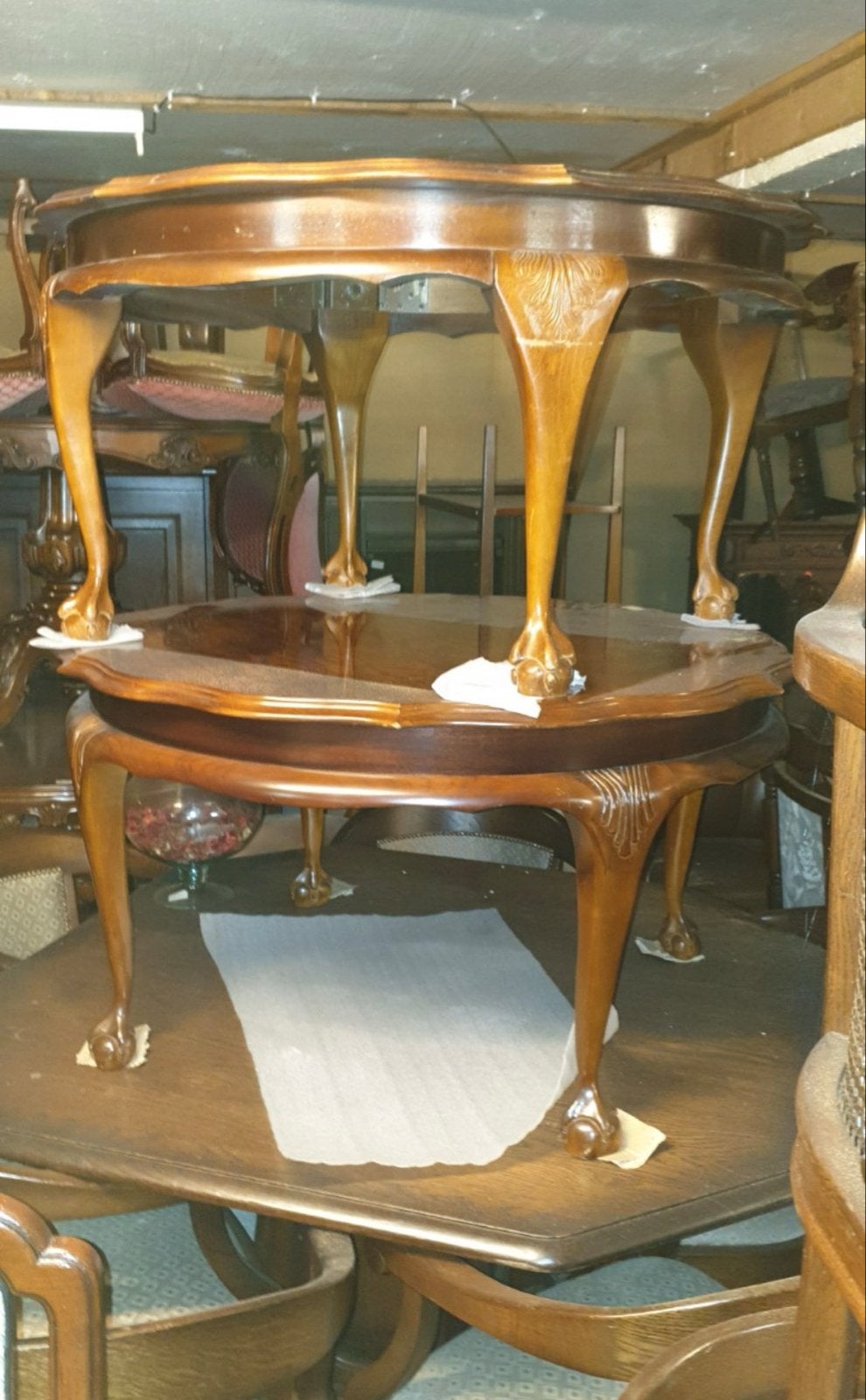 Chippendale salontafels- MAGAZIJN OPRUIMING, Ophalen