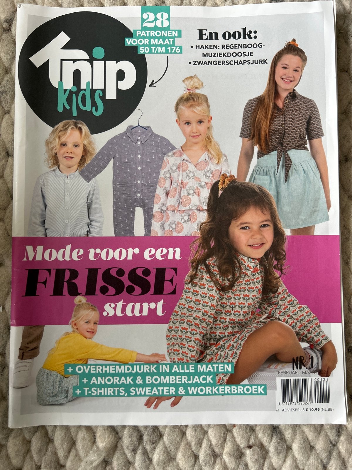 Knip Kids Magazine Februari-Maart 2021 - Mode & Patronen, Boeken, Ophalen of Verzenden, Zo goed als nieuw, Overige typen
