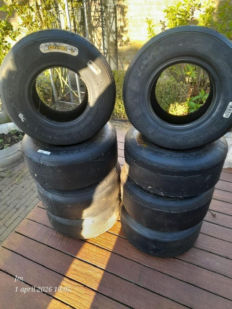 Kart banden gebruikt, Sport en Fitness, Karting, Ophalen, Gebruikt, Kart