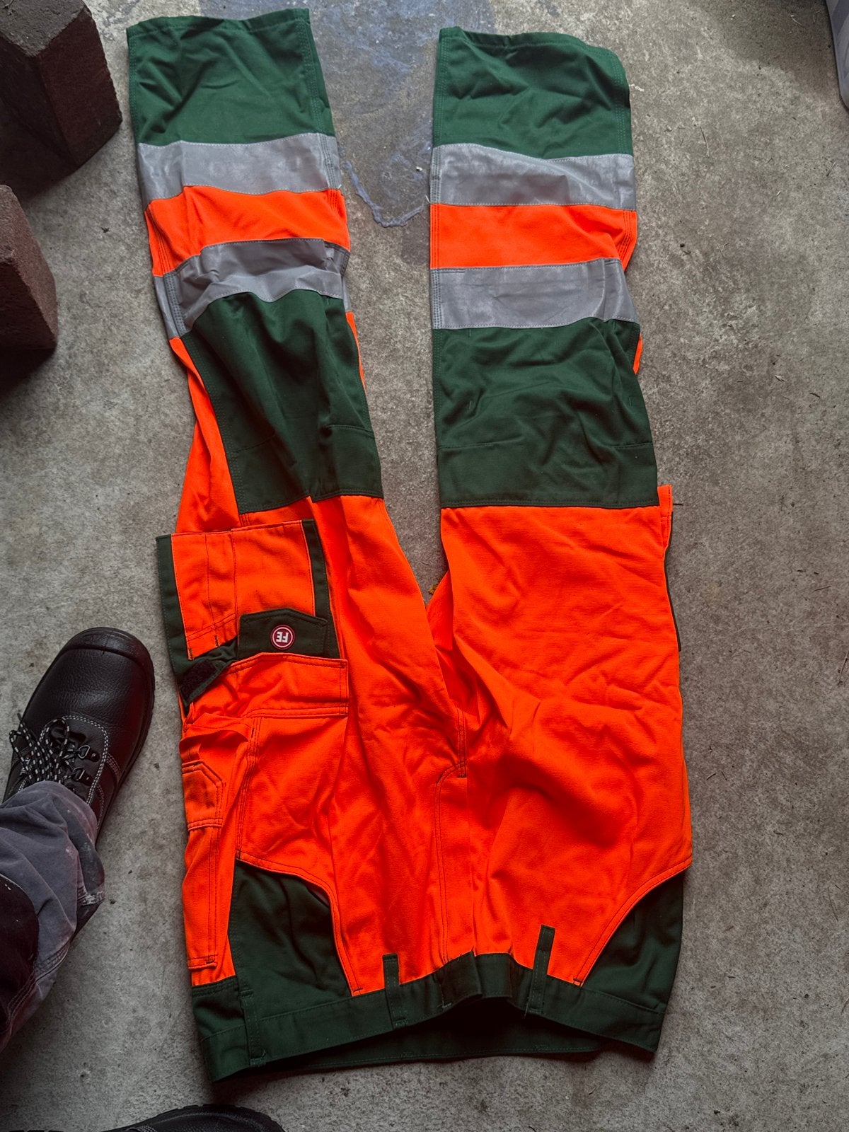Engel Werkbroek High-Vis Oranje/Groen - Maat 48, Ophalen of Verzenden, Zo goed als nieuw
