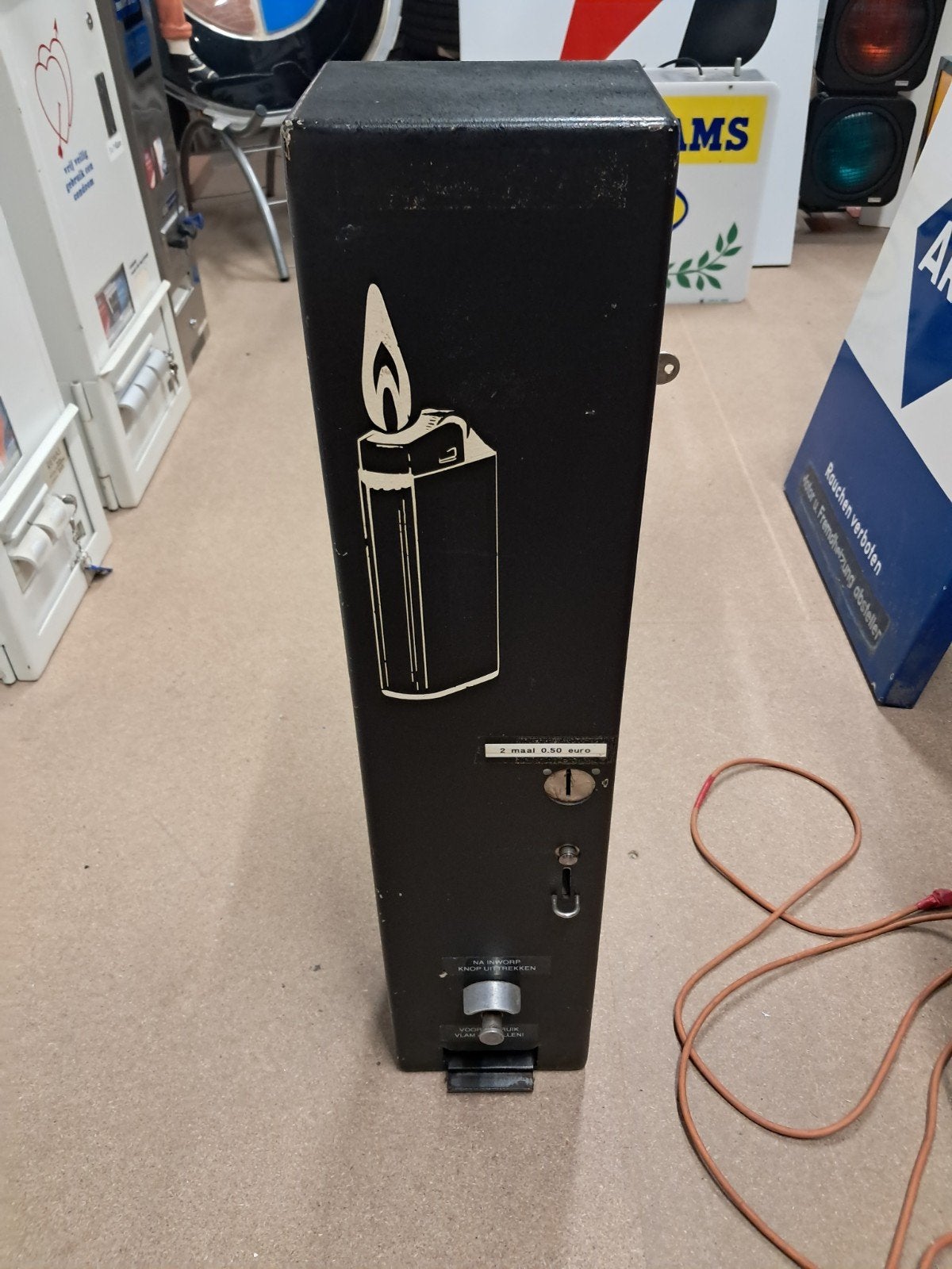 Muntautomaat Aanstekers jaren 80e /90e, marge product., Verzamelen, Automaten | Overige, Ophalen, Eu, Gebruikt, Eu