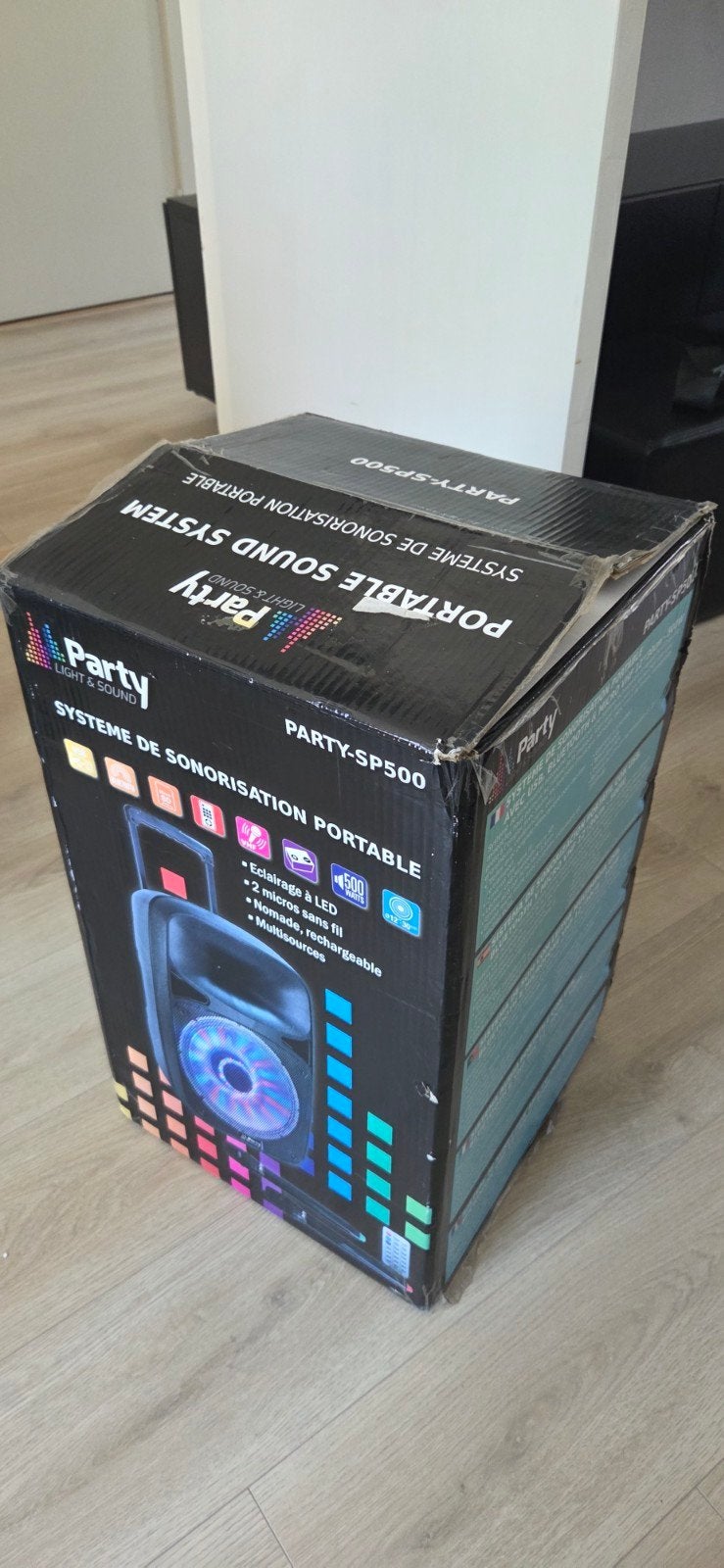 Party Light & Sound PARTY-SP500 Party Speaker met Microfoons, Nieuw, Minder dan 60 watt, Ophalen, Overige merken