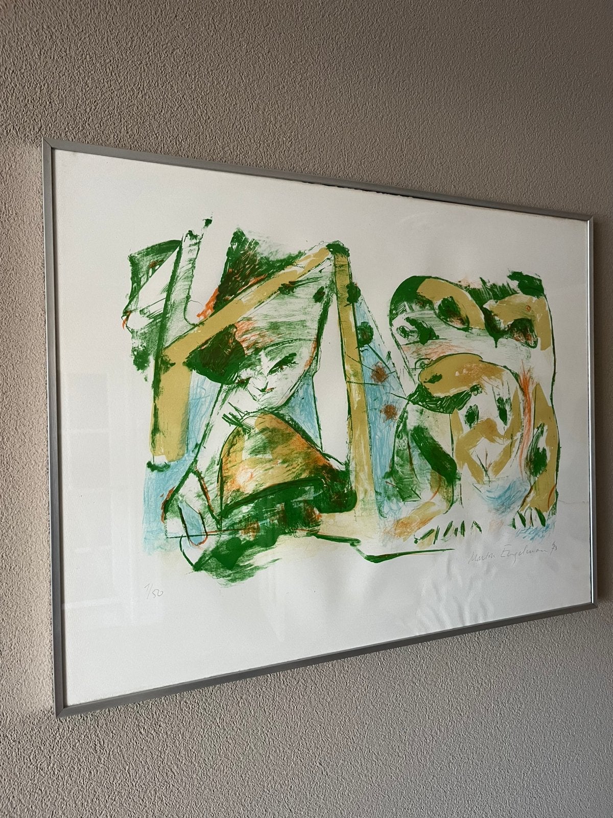 Martin Engelman, Antiek en Kunst, Kunst | Schilderijen | Abstract, Ophalen of Verzenden