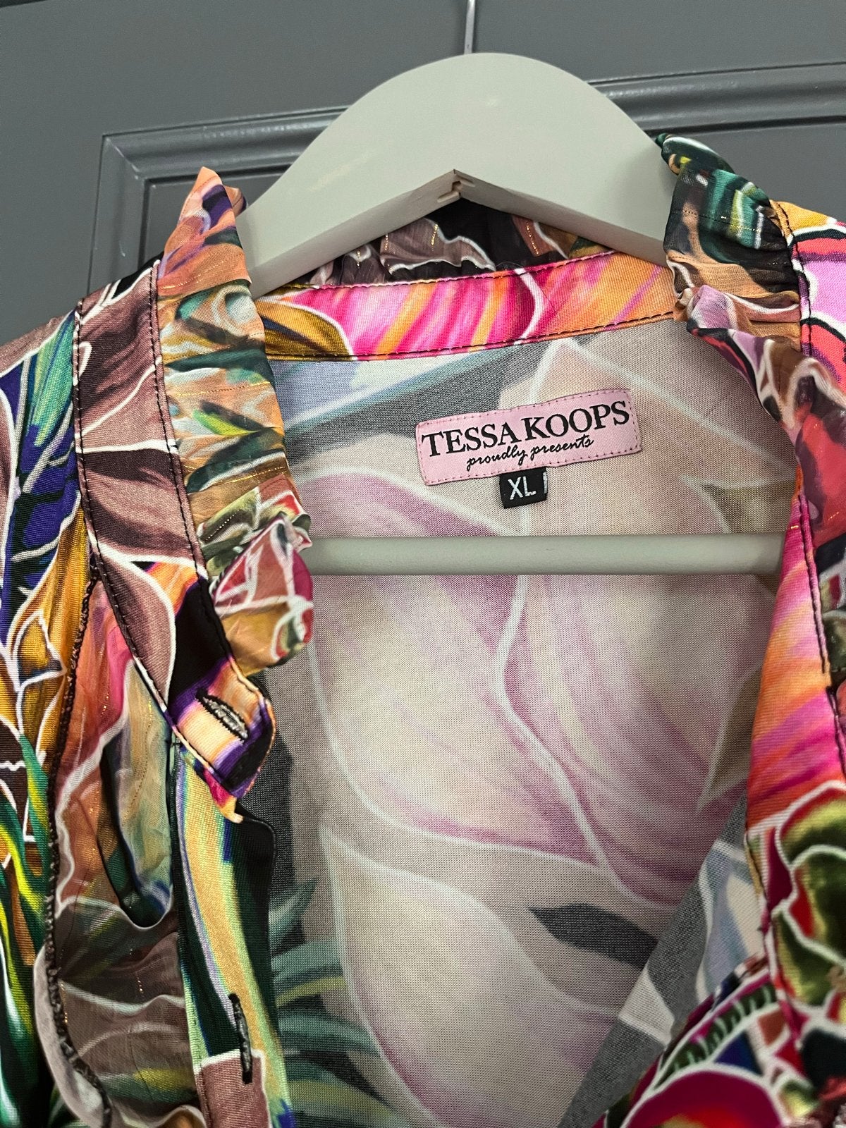 Tessa Koops Super Leuke Zomerjurk - Kleurrijk & Vrolijk, Kleding | Dames, Jurken, Overige kleuren, Maat 42/44 (L), Ophalen of Verzenden
