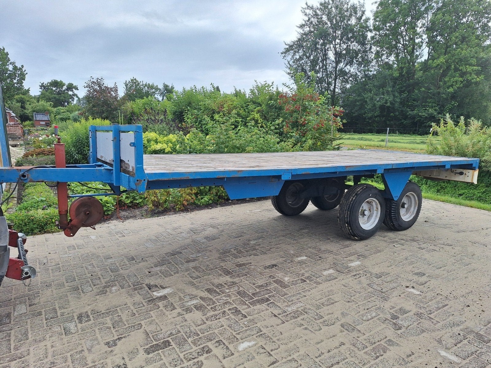 Platte wagen/balen wagen, Ophalen, Transport