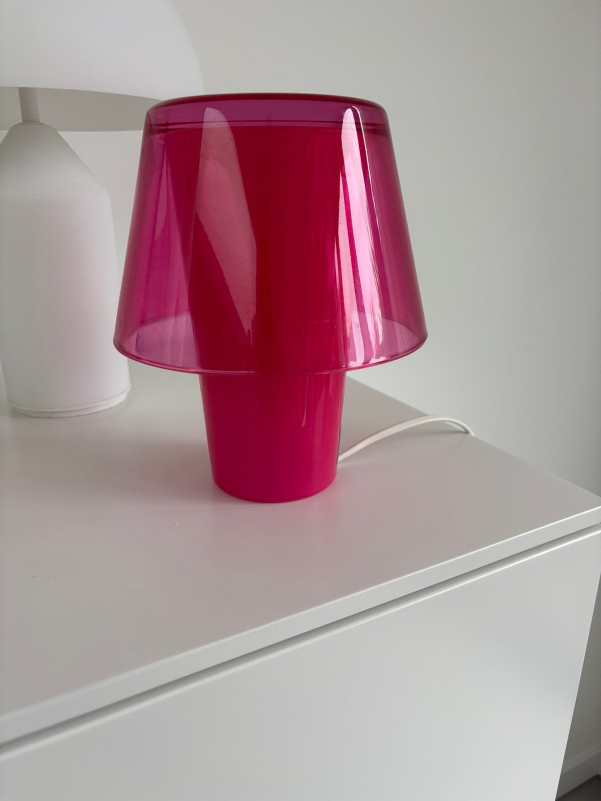 Vintage Ikea Gavik tafellamp roze, Vintage, Ophalen of Verzenden, Zo goed als nieuw, IKEA