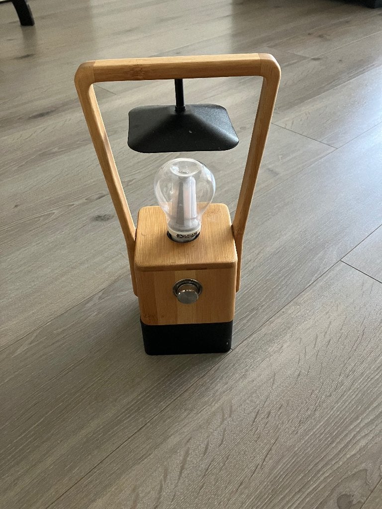 human comfort andelat elektrische tafellamp voor de camping, Caravans en Kamperen, Ophalen of Verzenden, Gebruikt