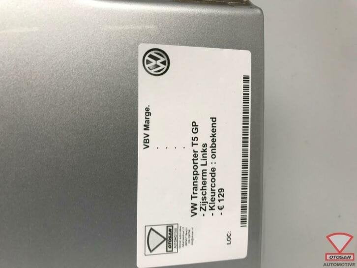 vw transporter t5 gp zijscherm spatscherm links, Gebruikt, Volkswagen, Volkswagen AG, Links