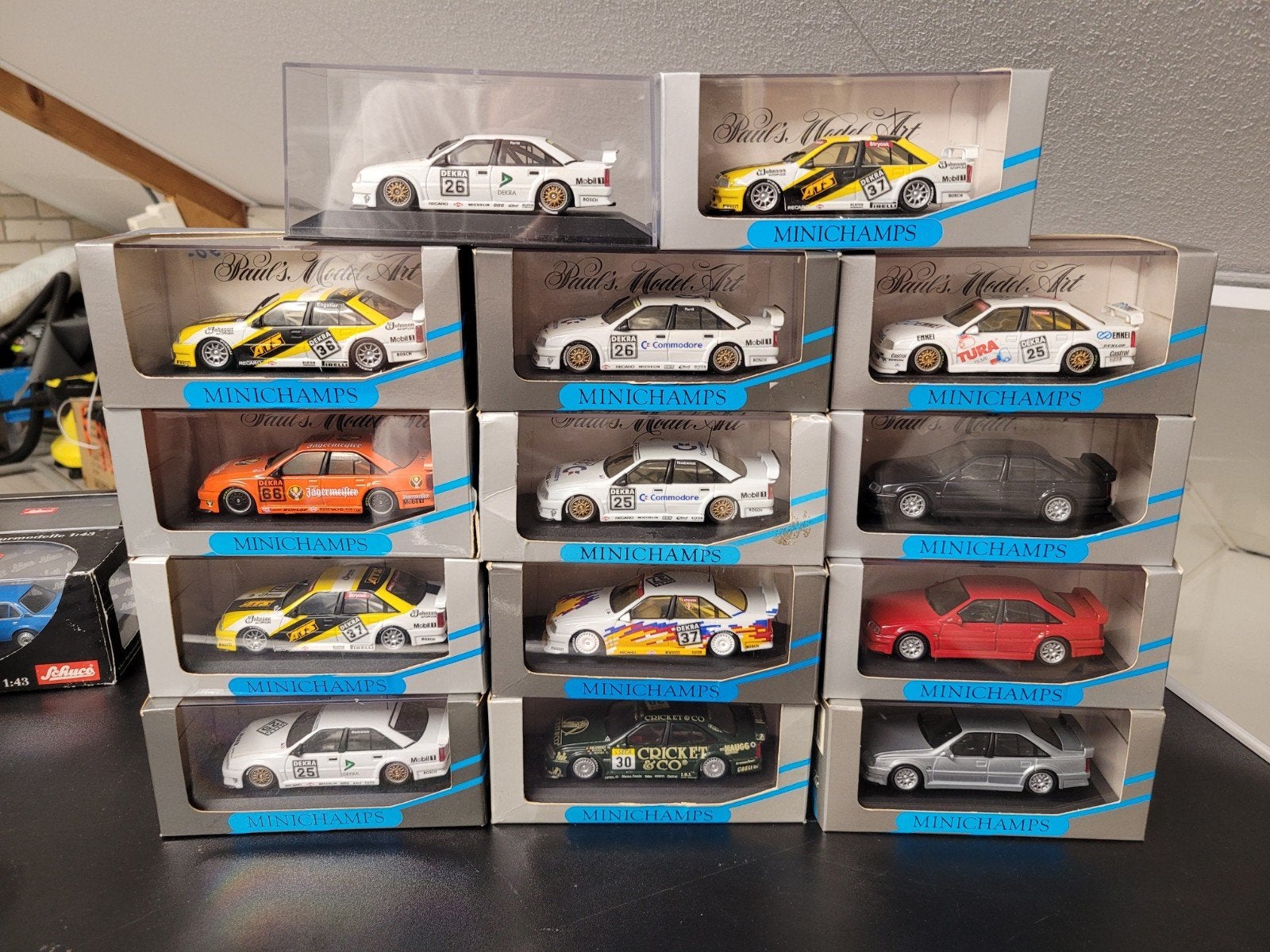 opel omega dtm minichamps 1:43, Ophalen of Verzenden, Zo goed als nieuw, Auto, MiniChamps