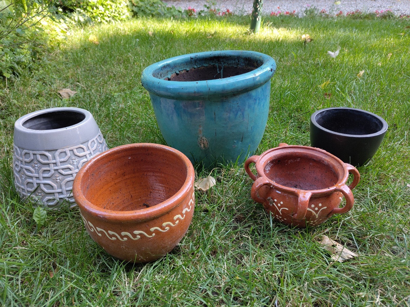 Plantenpotten, Tuin en Terras, Bloempotten, Ophalen, Gebruikt, Rond, Aardewerk