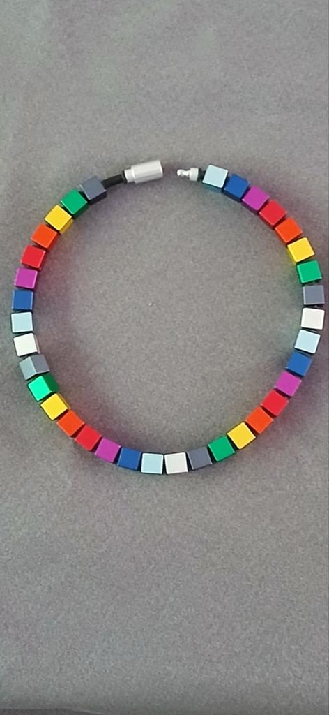Apero Wurfel collier bont, Ophalen of Verzenden, Nieuw, Overige kleuren, Ketting