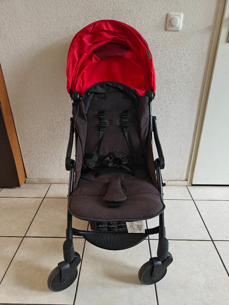 Hamilton One buggy - compact, zelfvouwend - rood/zwart, Ophalen, Gebruikt, Overige merken, Verstelbare rugleuning