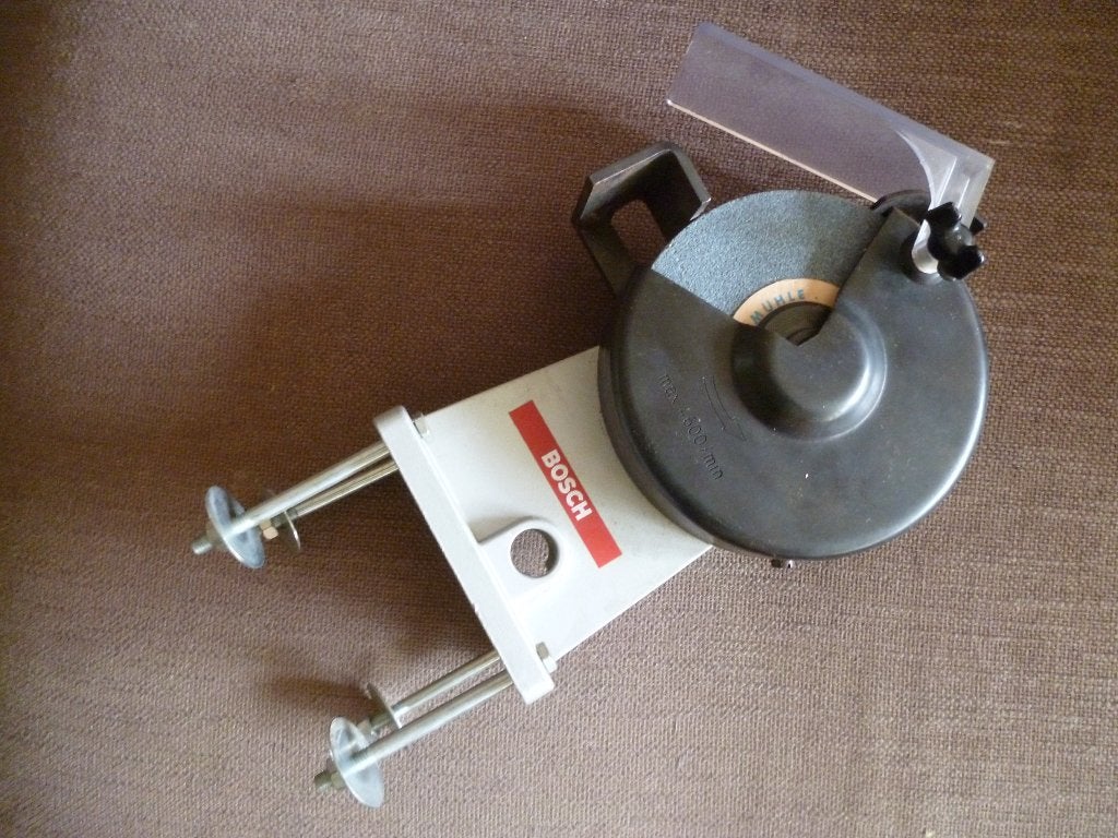 retro gereedschap BOSCH slijp hulpstuk zgan bosch combi  S55, Ophalen, Zo goed als nieuw, Minder dan 700 watt, Werkbankslijpmachine
