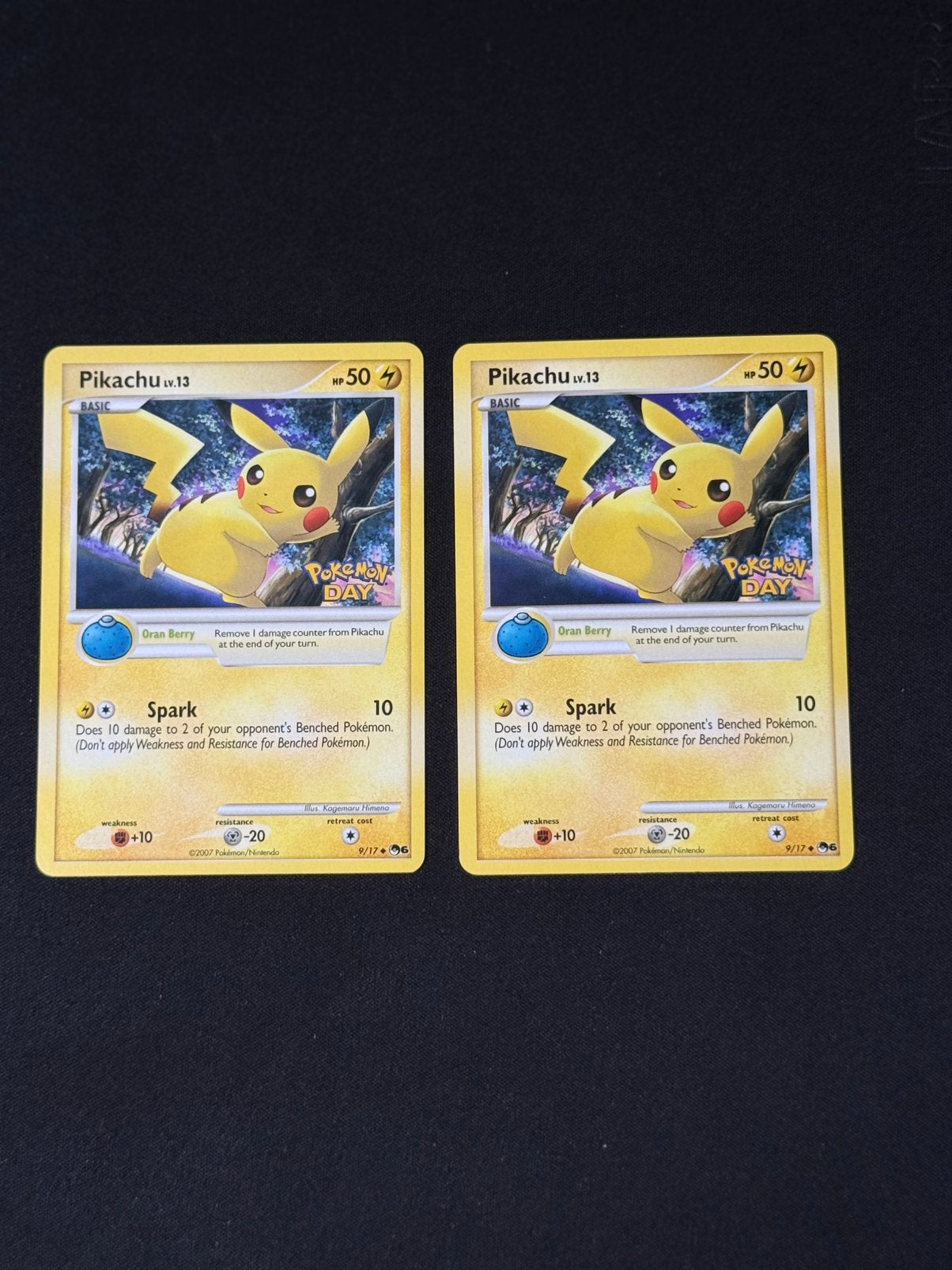 Pikachu 9 - PokemonDay, Ophalen of Verzenden, Zo goed als nieuw, Losse kaart