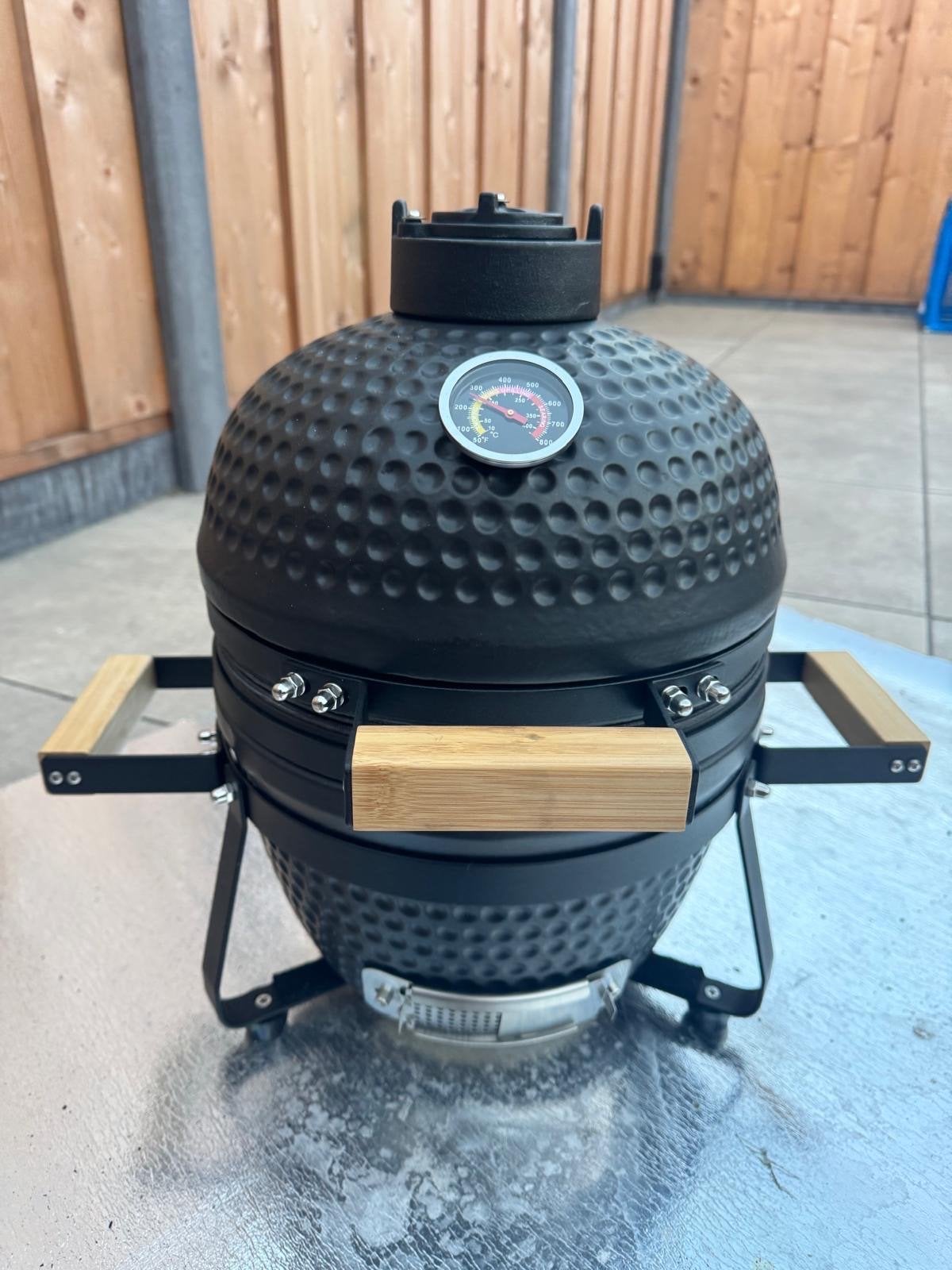 Kamado Deluxe 13 inch - Compacte Keramische BBQ, Ophalen of Verzenden, Zo goed als nieuw