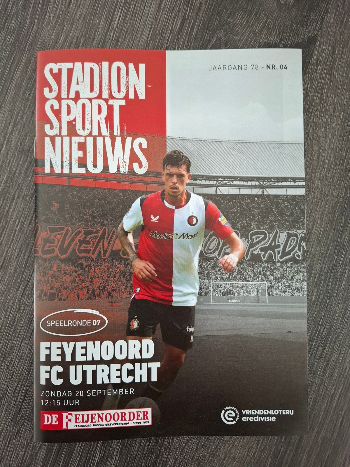 Programmaboekje Feyenoord - FC Utrecht 20.09.2026, Ophalen of Verzenden, Nieuw, F.C. Utrecht