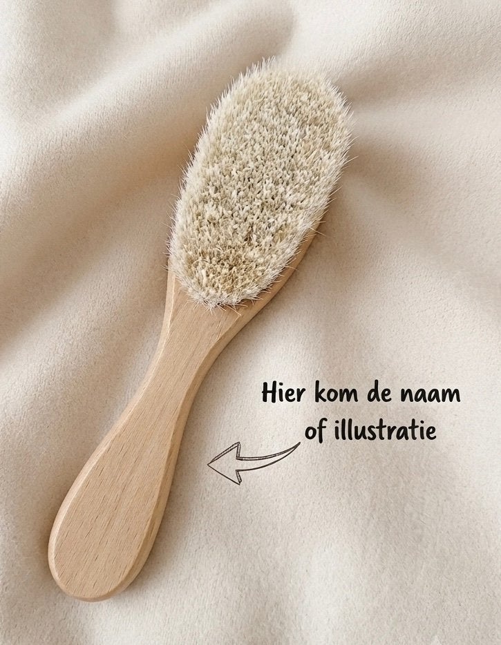 Gepersonaliseerde baby houten haarborstel, Kinderen en Baby's, Ophalen of Verzenden, Nieuw