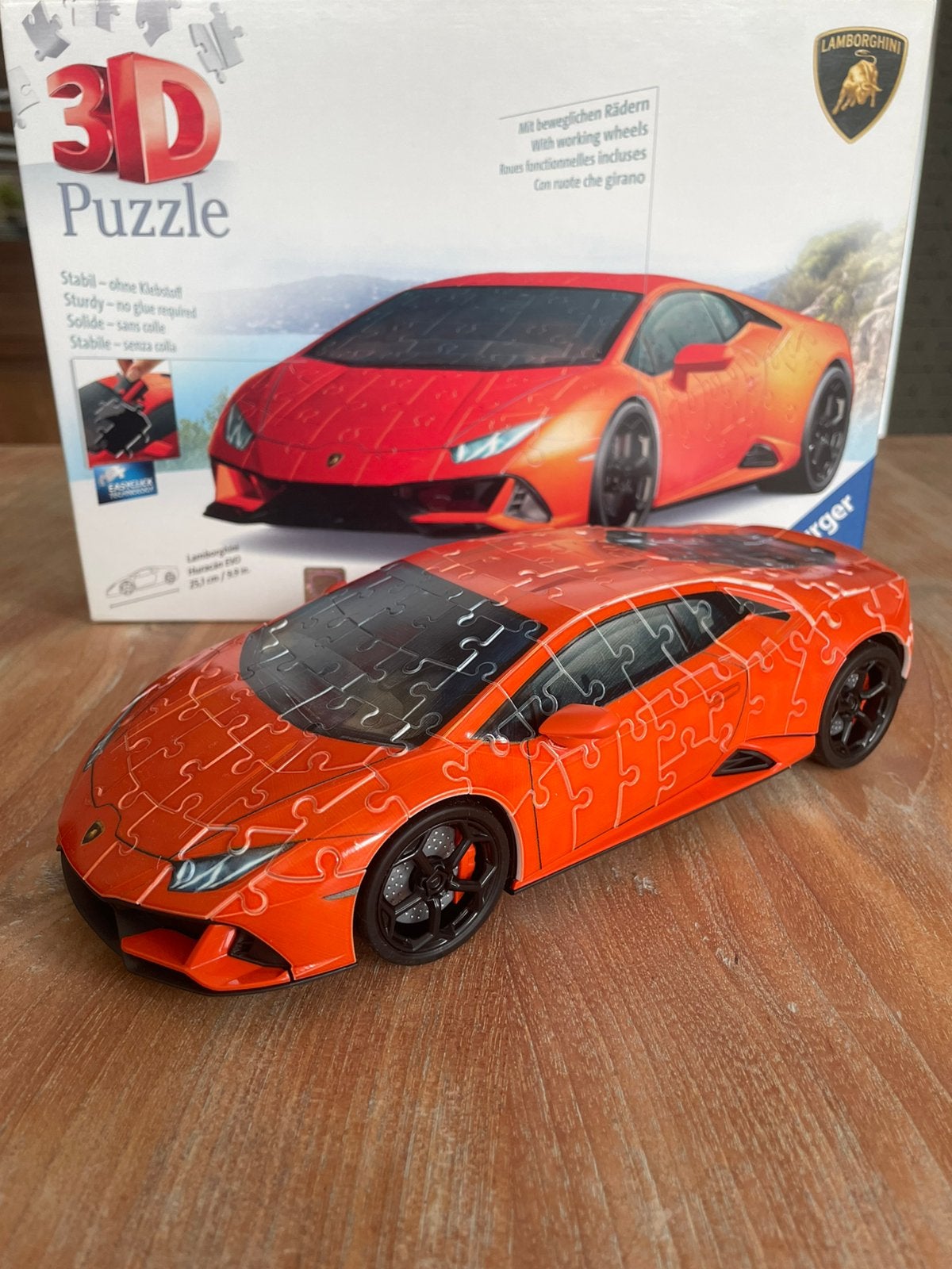 Lamborghini 3D Puzzel – Ravensburger, Auto, Groter dan 1:32, Zo goed als nieuw, Ophalen