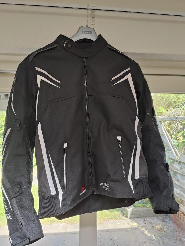 Büse Mugello textiel motorjas - Zwart met witte accenten, Motoren, Kleding | Motorkleding, Ophalen, RST, Heren, Broek | textiel