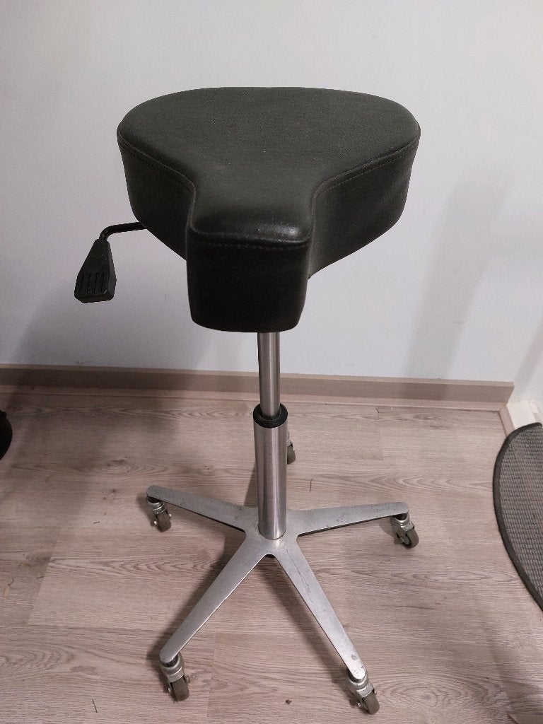 kapper stoel zadel kruk op wielen, Ophalen, Eén