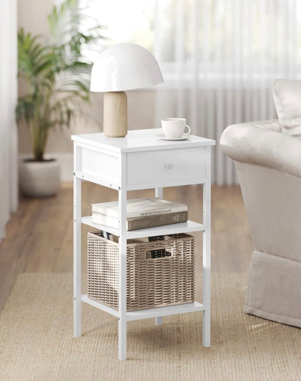 Nachtkastje bijzettafel, Nieuw in doos, Huis en Inrichting, Ophalen, Nieuw, Minder dan 45 cm