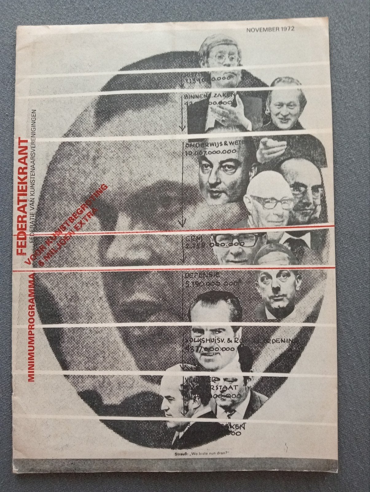 Federatiekrant november 1972 - Opland, Willy de Vries, Ophalen of Verzenden