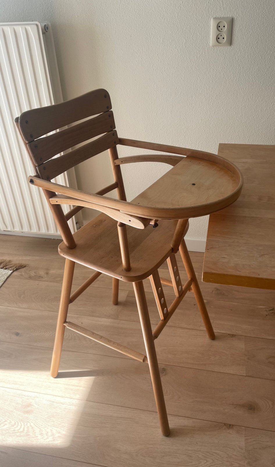 Vintage kinderstoel - Afra, jaren ‘60 - klaar voor gebruik, Ophalen, Gebruikt, Overige typen, Aanschuifbaar