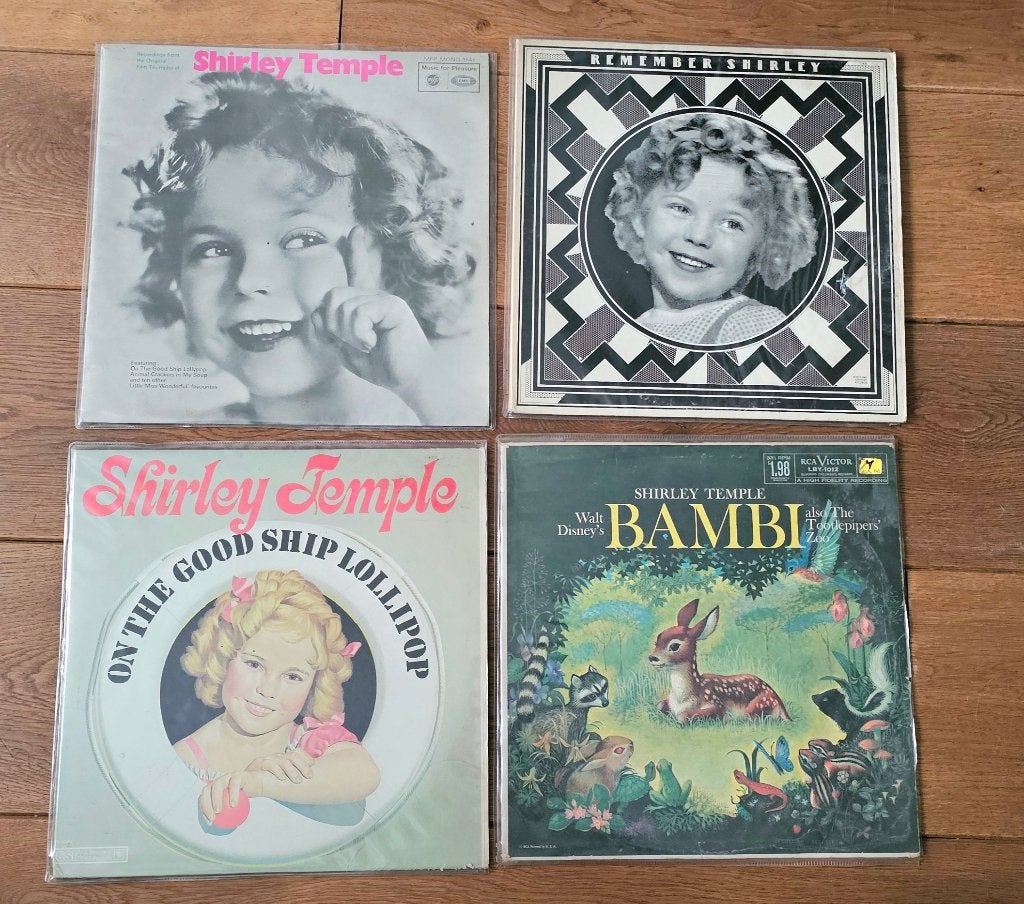 Shirley Temple L.P's - 4x - Krasvrij- Verzend ook!, Ophalen, LP, Gebruikt, Overige formaten