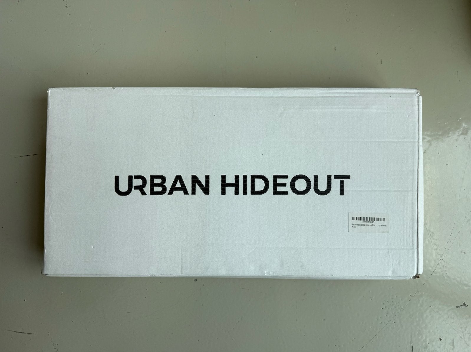 Urban Hideout Bamboe Laptoptafel - Verstelbaar & Draagbaar, Ophalen, Zo goed als nieuw, In diepte verstelbaar