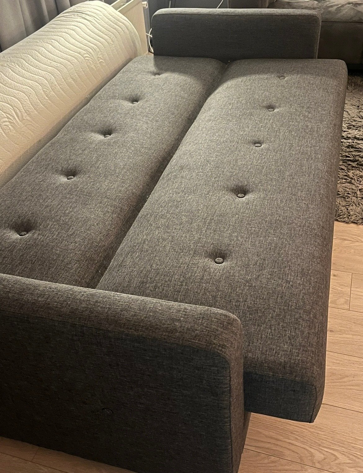 Slaapbank 208x88 cm - Comfortabel en Ruimtebesparend, Ophalen, Gebruikt, Tweepersoons, 80 cm