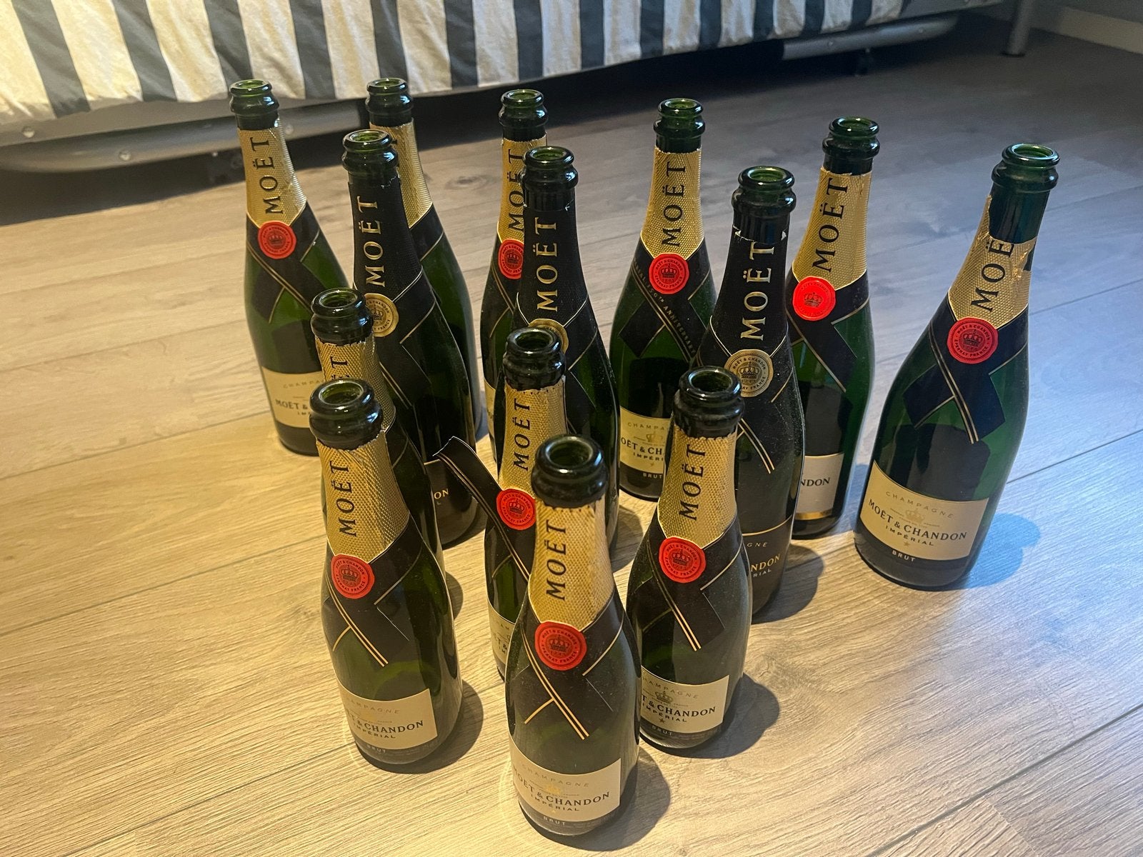Moët & Chandon Champagne-lege flessen, Ophalen of Verzenden, Gebruikt, Frankrijk, Champagne