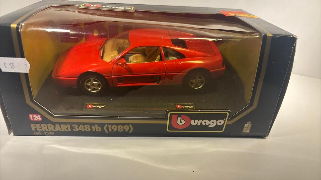 Ferrari 348 tb 1989 Bburago 1.24, Ophalen of Verzenden, Bburago, A, A