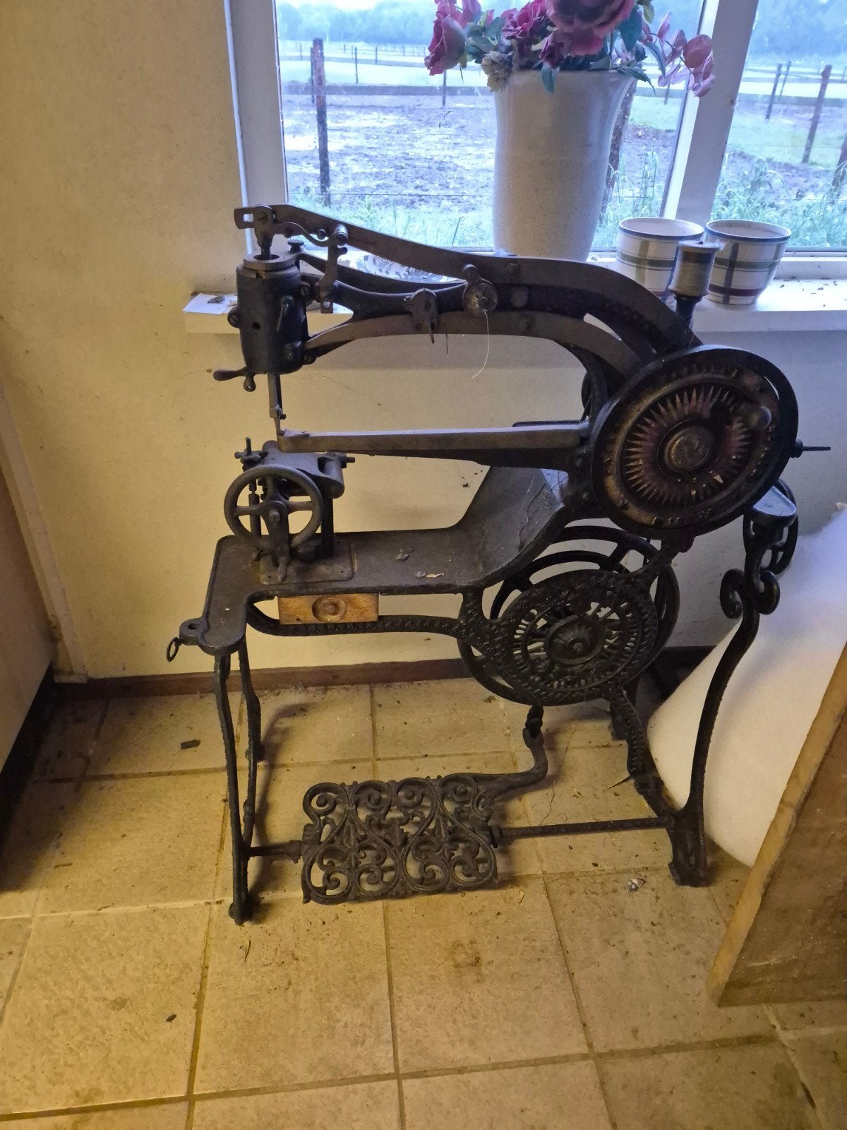 Antieke naaimachine van A. Lewenstein, Antiek en Kunst, Ophalen of Verzenden