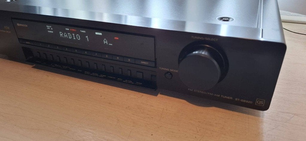 Sony ST-SB920QS zwart mooie tuner met RDS, Audio, Tv en Foto, Tuners, Verzenden, Zo goed als nieuw