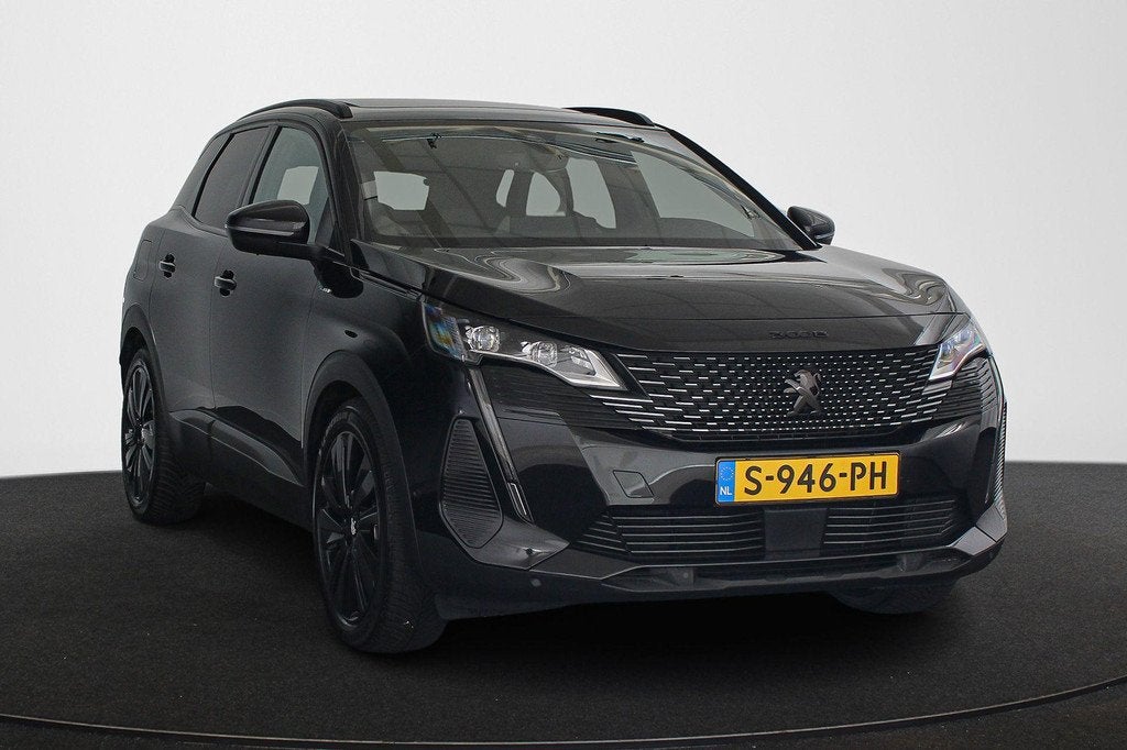 Peugeot 3008 1.6 HYbrid 225 GT Panoramadak Alcantara Massage, Auto's, Peugeot, Euro 6, Zwart, Hybride Elektrisch/Benzine, 13 kWh