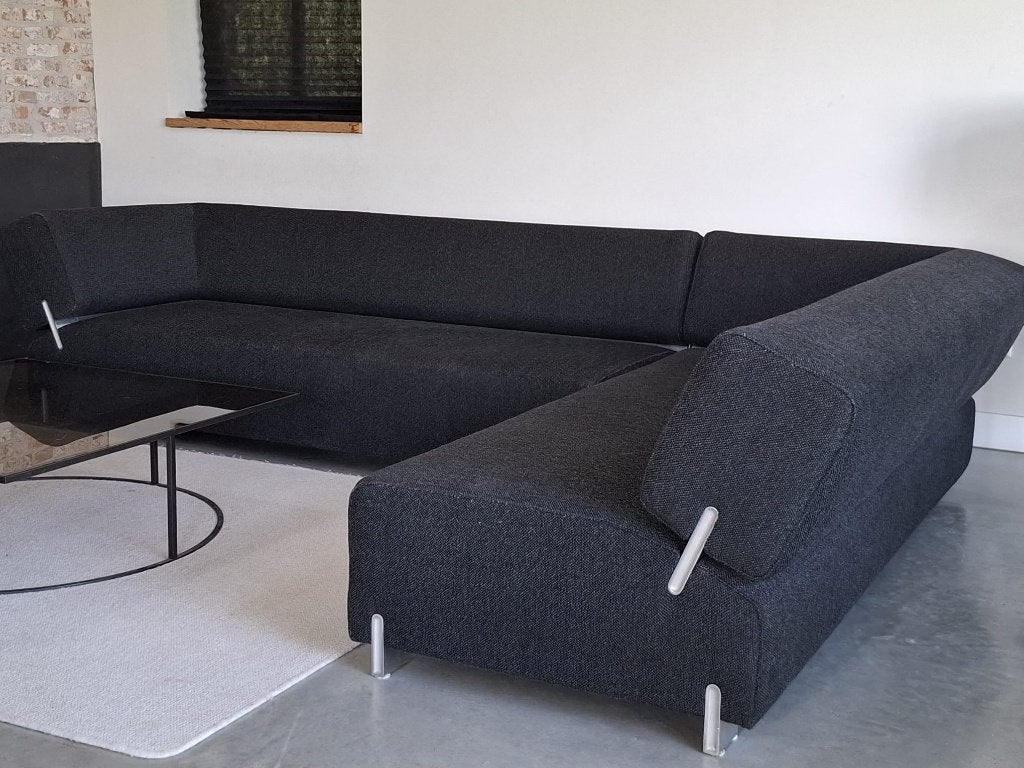 Leolux Collana hoekbank antraciet wolstof 320 x 220 cm, Marinus Dammeweg 55, 5928 PW Venlo, Nederland, Hoekbank, 300 cm of meer