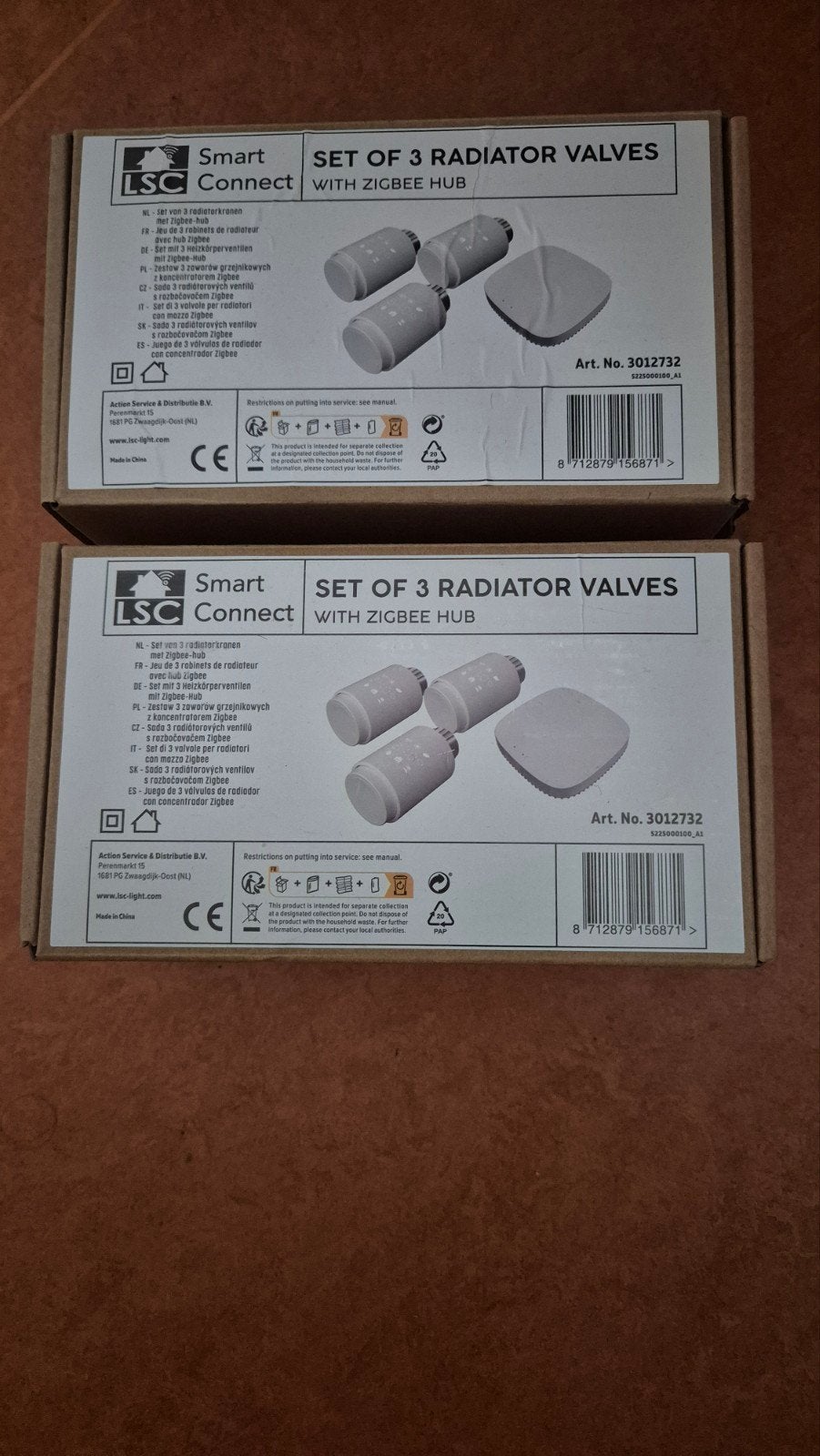 LSC Smart 2 sets van Connect 3 Radiatorventielen met 1 Zigbe, Ophalen, Zo goed als nieuw