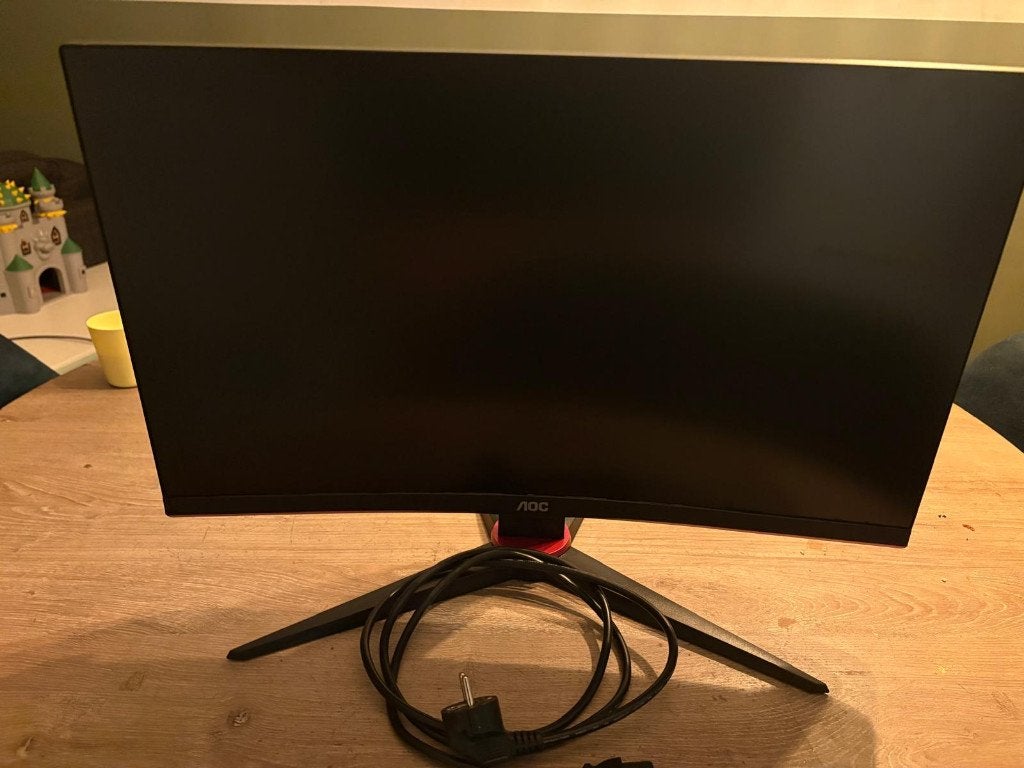 AOC C24G2 24 inch Full HD Curved Gaming Monitor, Gaming, VA, Zo goed als nieuw, DisplayPort