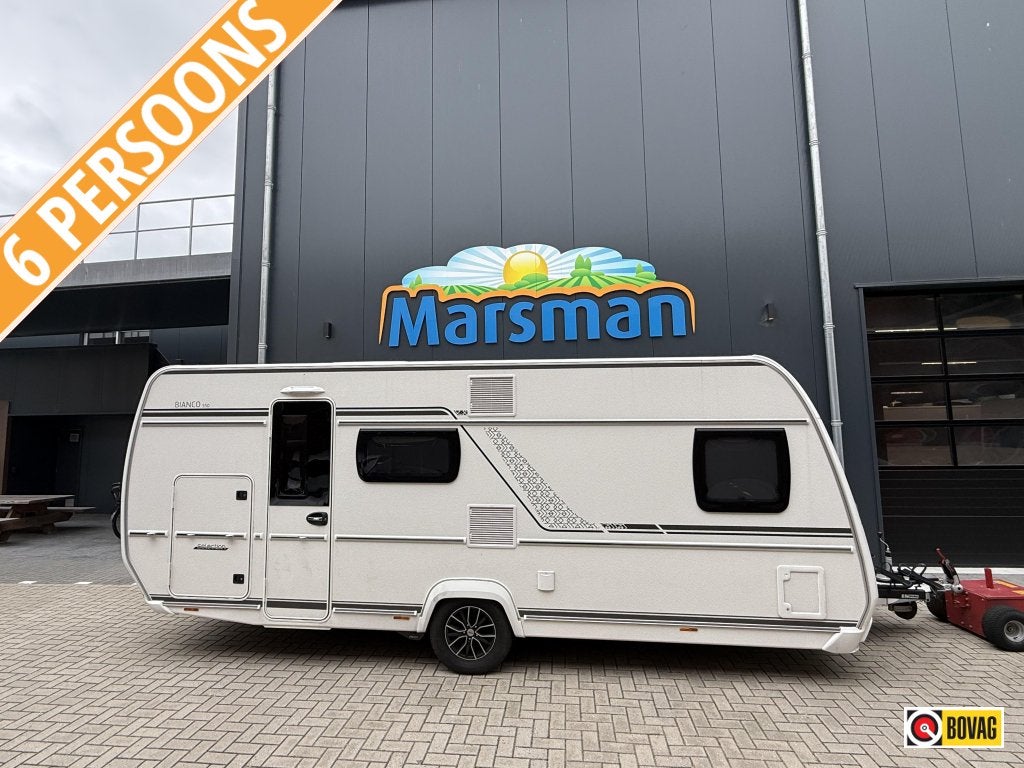 Fendt Bianco 550 SKM, Caravans en Kamperen, Lengtebed, Fendt, Tot en met 6, Overige