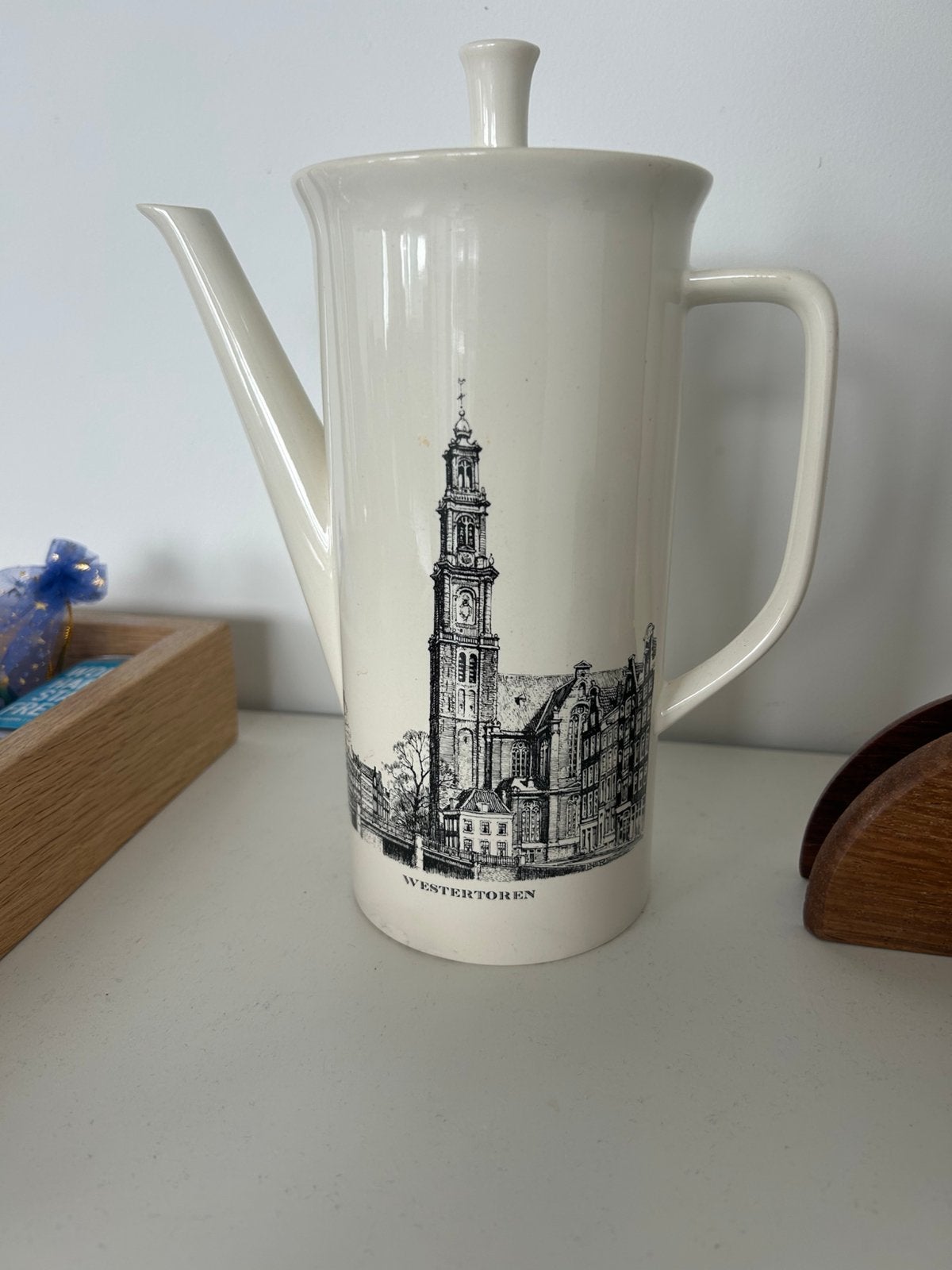 Amsterdams grachtenservies koffiepot, Ophalen of Verzenden