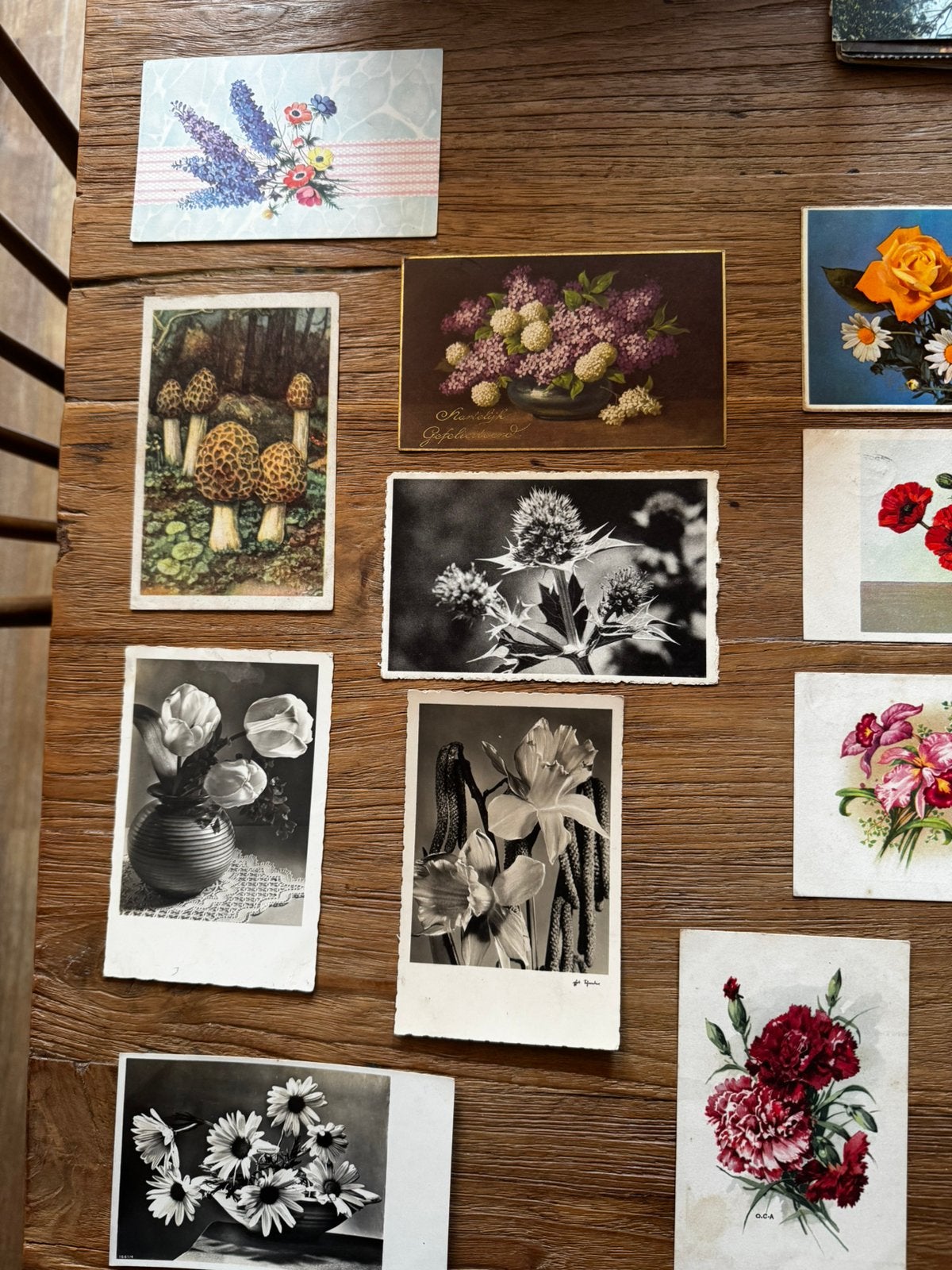 Vooroorlogse ansichtkaarten bloemen, Verzamelen, Ansichtkaarten | Themakaarten, Ophalen of Verzenden, 1920 tot 1940, Gelopen, Natuur