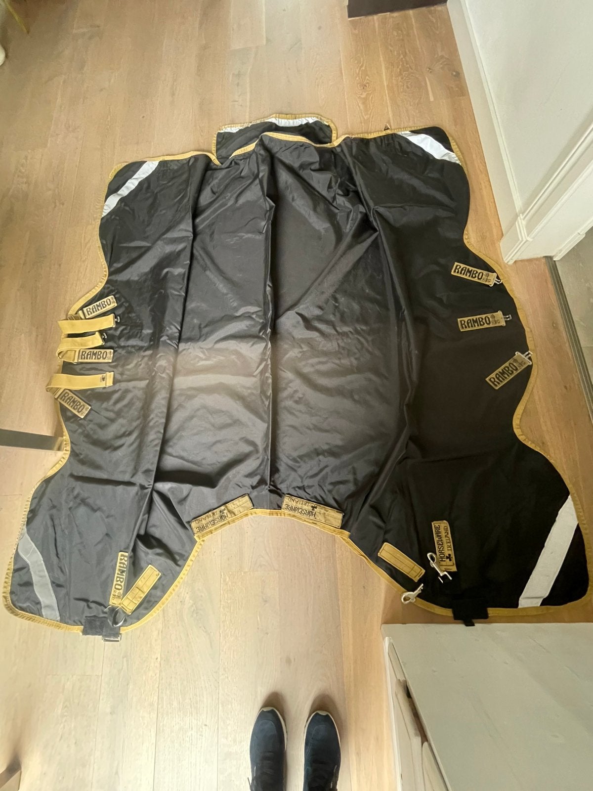Rambo Supreme Turnout (regen)deken maat 6,3 met halsstuk, Full (L), Gebruikt, 0 g, Ophalen of Verzenden