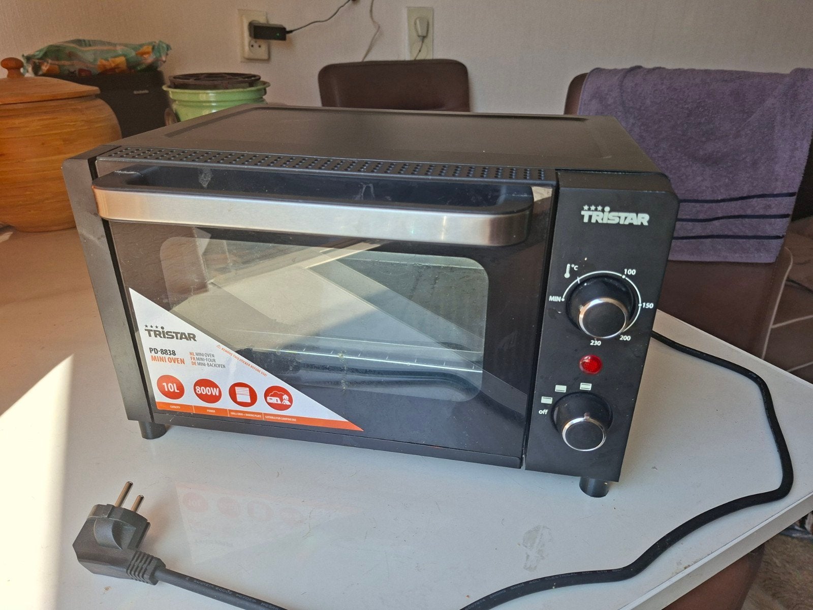 Tristar Mini-oven PD-8838 - Compact en Handig, Minder dan 45 cm, Gebruikt, Minder dan 45 cm, Ophalen of Verzenden