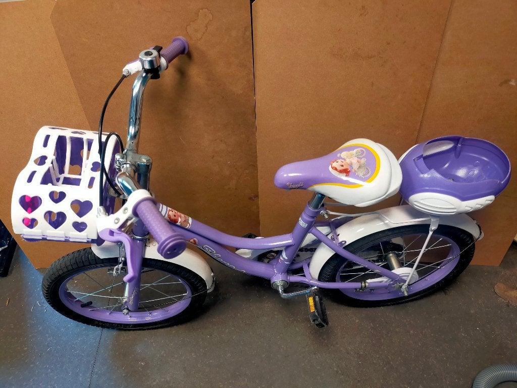 Leuke meisjes fiets. (Alleen ophalen), Gebruikt, Ophalen of Verzenden, Handrem, 16 inch