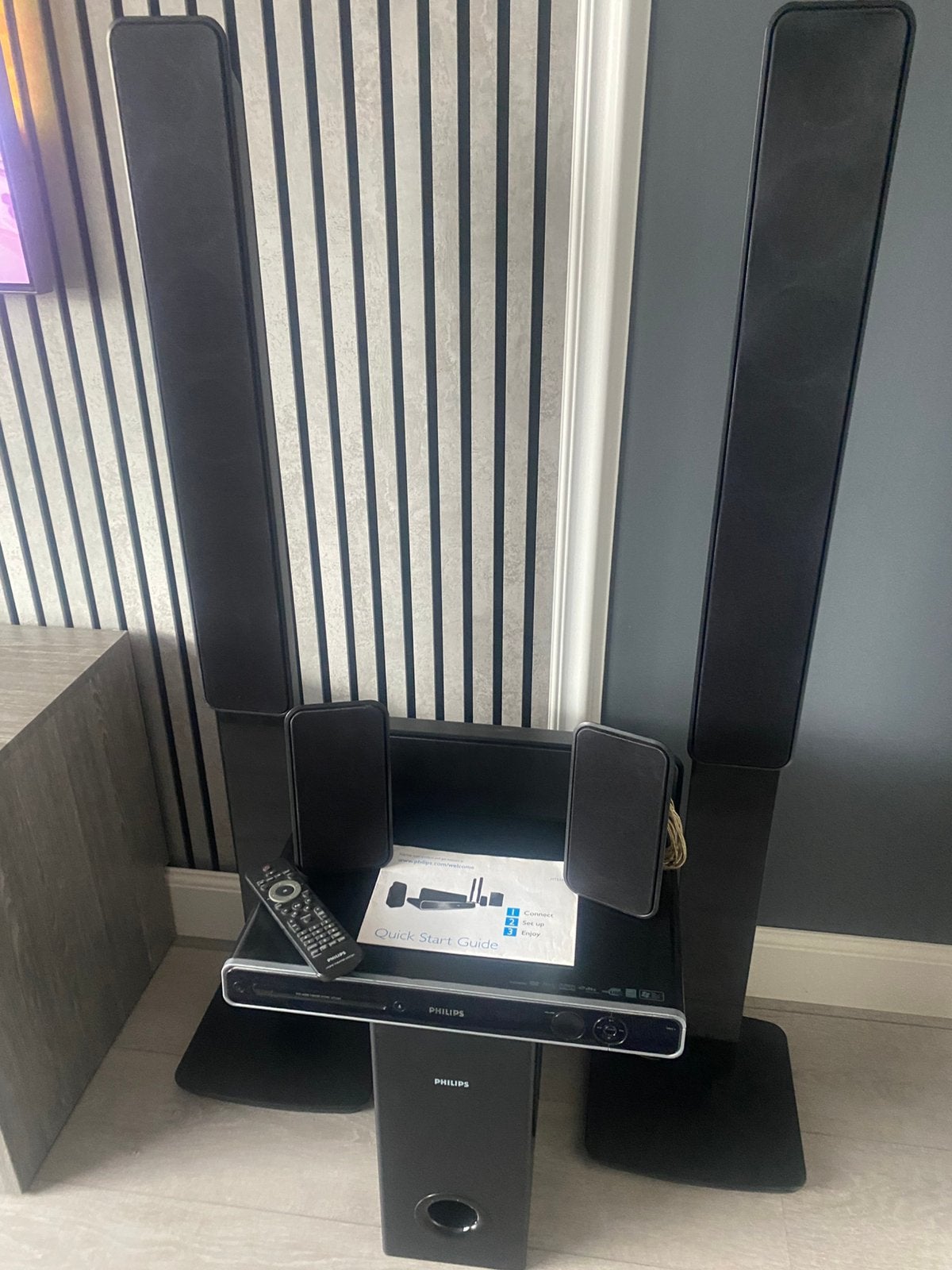 PHILIPS Home Cinema set, Audio, Tv en Foto, Home Cinema-sets, Ophalen of Verzenden, Zo goed als nieuw, Philips, Dvd-speler