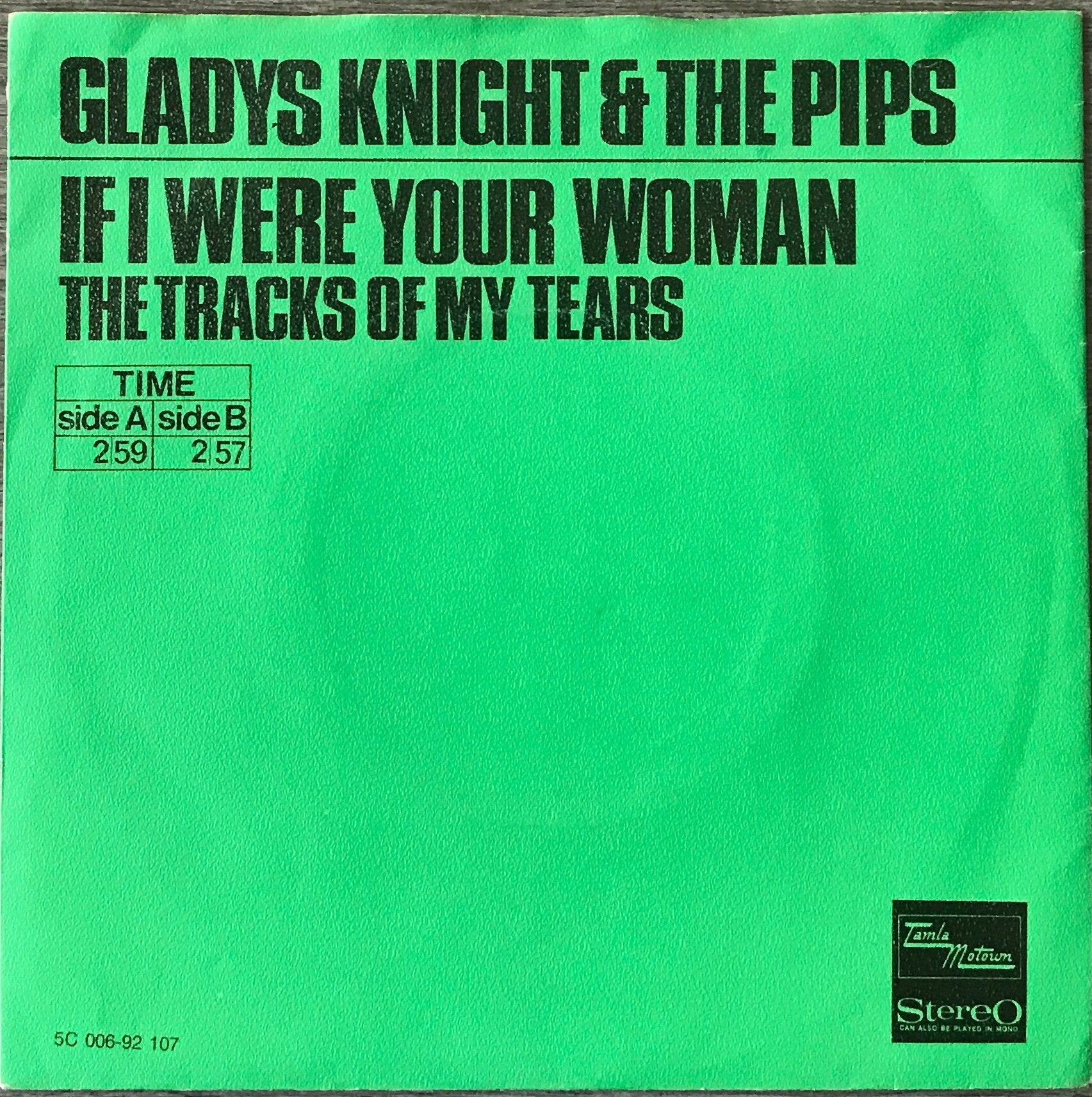 Gladys Knight & The Pips - If I were your woman(NL70)Tip/US9, Verzenden, Zo goed als nieuw, 7 inch